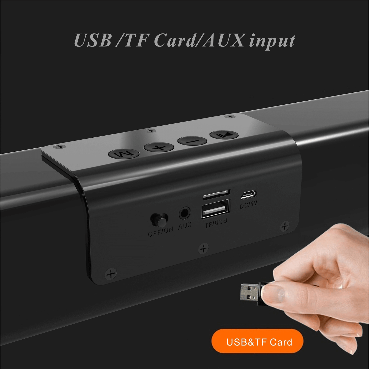 Bosebt D3 LED Bluetooth Speaker, Hi-Fi Stereo, 1200mAh Battery