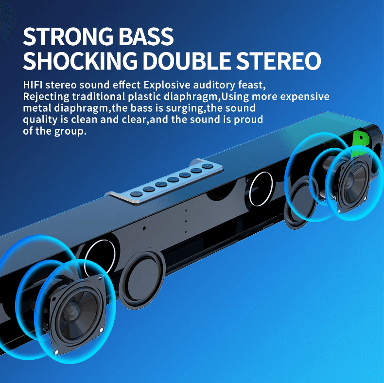 Bosebt LP-18 RGB LED Bluetooth Speaker, Hi-Fi Stereo, 1200mAh Battery