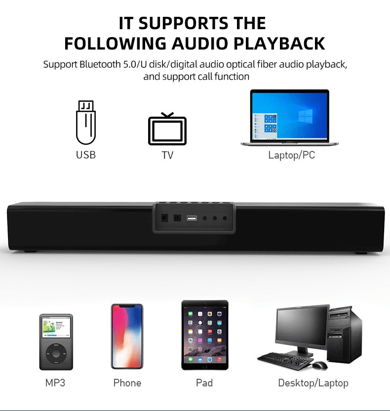 Bosebt LP-18 RGB LED Bluetooth Speaker, Hi-Fi Stereo, 1200mAh Battery