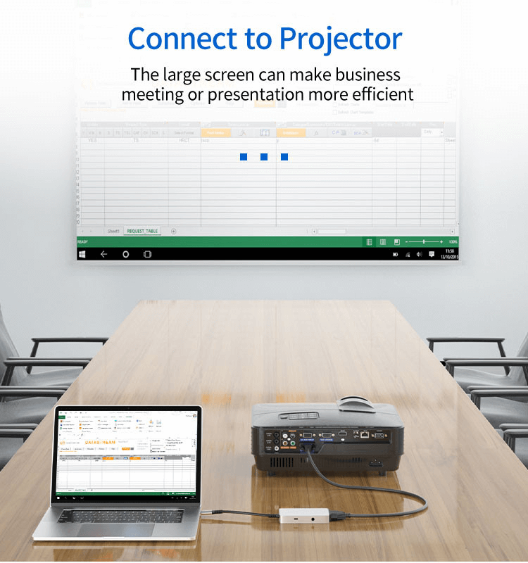 5-in-1 USB-C Hub 0101 with HDMI, DP, VGA, 100W PD, Audio Port