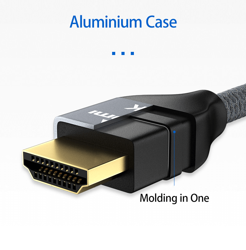 HDMI 2.1 8K UHD Cable, 60Hz, 48Gbps, Aluminum Case