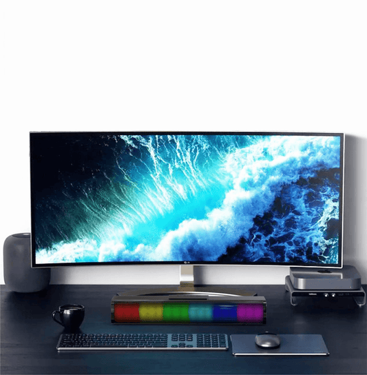 Bosebt D3 LED Bluetooth Speaker, Hi-Fi Stereo, 1200mAh Battery