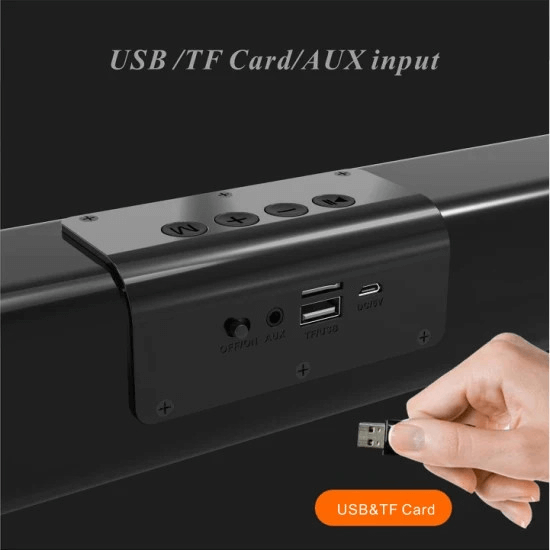 Bosebt D3 LED Bluetooth Speaker, Hi-Fi Stereo, 1200mAh Battery