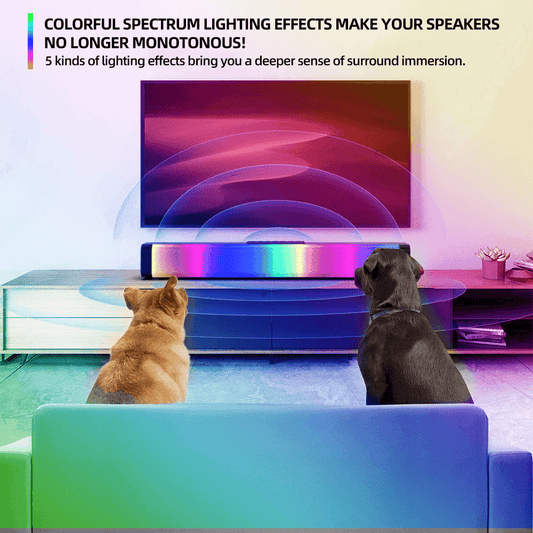 Bosebt LP-18 RGB LED Bluetooth Speaker, Hi-Fi Stereo, 1200mAh Battery